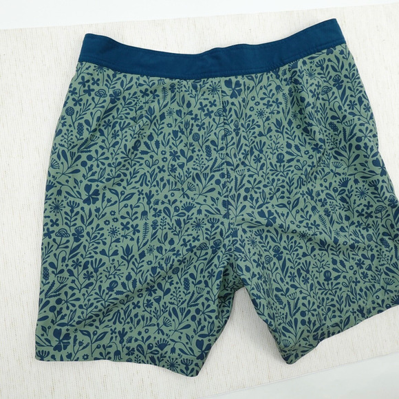 Taylor Stitch Bo Boardie Board Shorts Mens 32 Green Sea Floral Surf - Picture 10 of 16